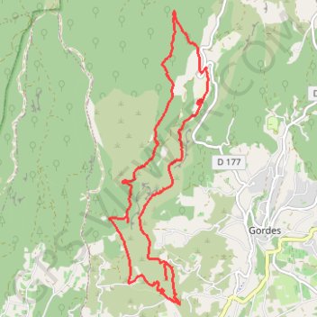 Gordes - Les Borries - Moulin Huile GPS track, route, trail