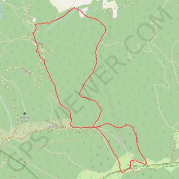 Le Mourre Nègre depuis Auribeau GPS track, route, trail