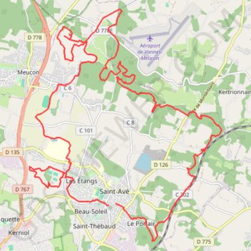 Saint-Avé GPS track, route, trail