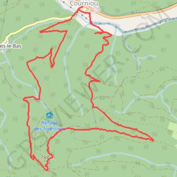 Courniou a coté de Saint pons de Thomiere 34 Hérault GPS track, route, trail