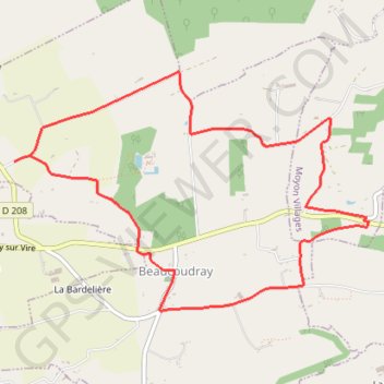 Beaucoudray - Chevry GPS track, route, trail