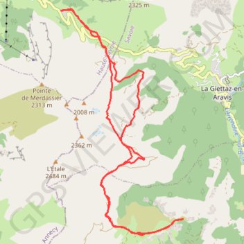 Chalet du Curé et Croix Cartier GPS track, route, trail