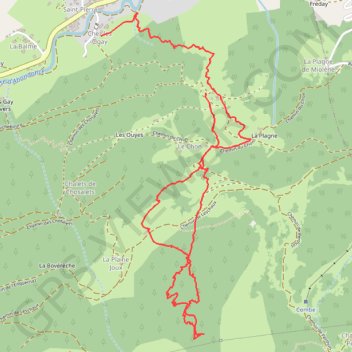 Ski de Rando - départ Richebourg GPS track, route, trail