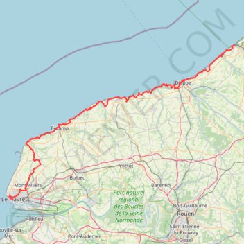 GR21 Sentier des Falaises (2020) GPS track, route, trail