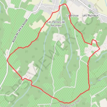 Boucle du coteau - Pouillé GPS track, route, trail