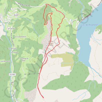 Le Bersend, La Roche Pastire GPS track, route, trail