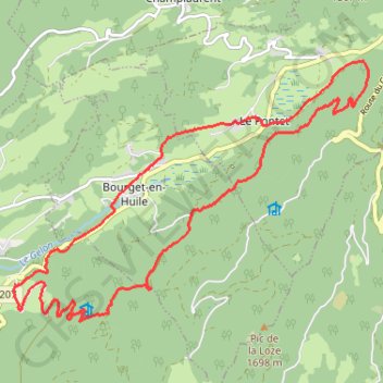 Champenet GPS track, route, trail