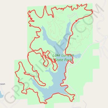 Lake Lurleen MTB Loop GPS track, route, trail