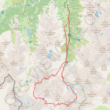 Estom Araillé Gentianes GPS track, route, trail