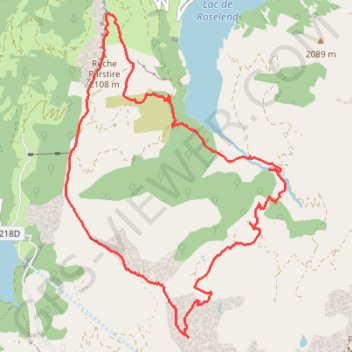 Traversée de la Roche Parstire GPS track, route, trail
