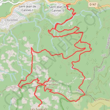 Sommets du Marsaou et des Suvières GPS track, route, trail