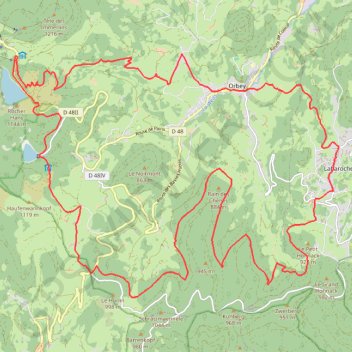 Les Balcons d'Orbey GPS track, route, trail