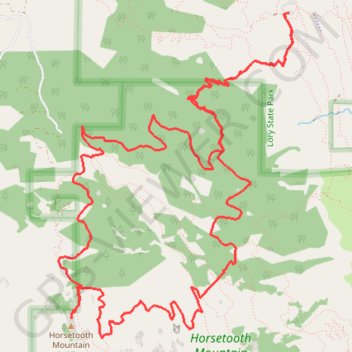 Lamier State Park to Horse Tooth Mountain GPS track, route, trail