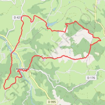 Balade sur Arronnes GPS track, route, trail