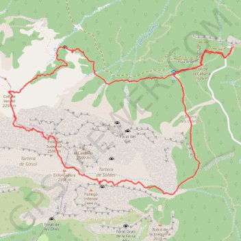 Pedraforca, Pollego Superior GPS track, route, trail