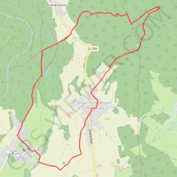 Chemins du Cœur des Vosges - Le Montet GPS track, route, trail
