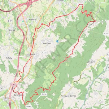 Le Salève - Neydens GPS track, route, trail