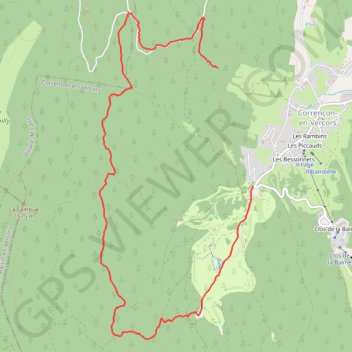 Correncon la glaciere GPS track, route, trail