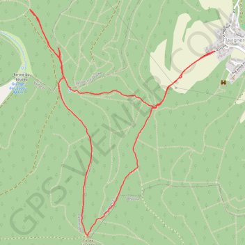 Flavignerot Cols de la Mialle, Leuzeu et la Toppe GPS track, route, trail