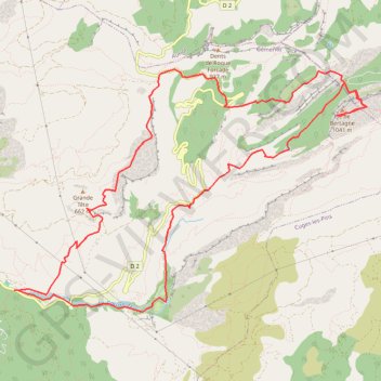 Pic de Bertagne GPS track, route, trail