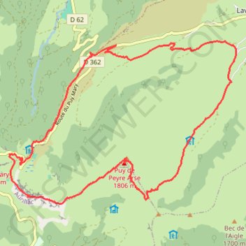 Les fours de Peyre-Arse GPS track, route, trail