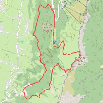 VERCORS - Pic Saint Michel GPS track, route, trail