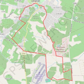 Chêne de Montesquieu - Léognan GPS track, route, trail