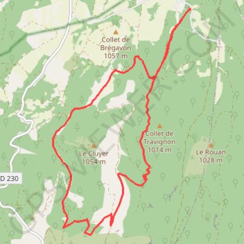 Les Ayguiers de Travignon - Savouillon GPS track, route, trail