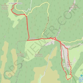 Le Roc de Toulau GPS track, route, trail