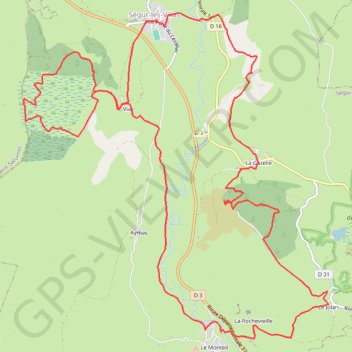 La chapelle Valentine - Ségur-les-Villas GPS track, route, trail