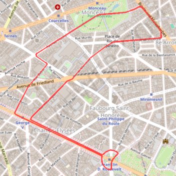 10kmParisChampsElysee GPS track, route, trail