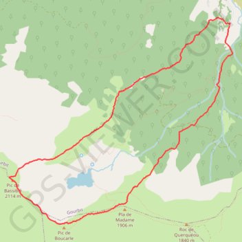 Pic de Bassibié GPS track, route, trail