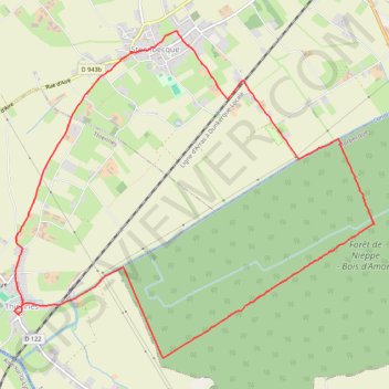Bois d'Amont GPS track, route, trail