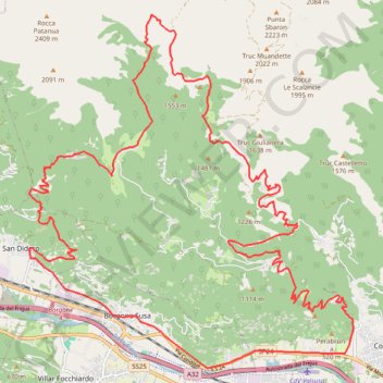 Condove Alpe Ghet Prarotto Grange (val Susa) GPS track, route, trail
