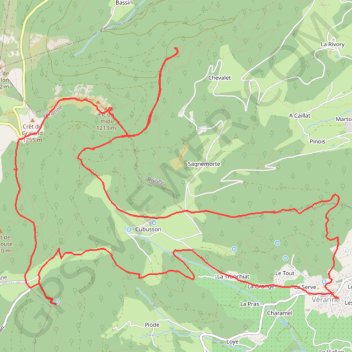 Véranne (42) GPS track, route, trail