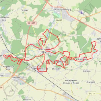 Raid du Fromage Mou - Verneuil-l'Étang GPS track, route, trail