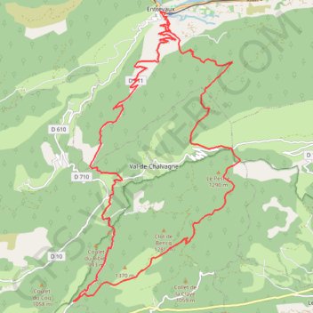 Entrevaux GPS track, route, trail