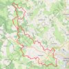 Un circuit des Givrés à Villefranche-de-Rouergue GPS track, route, trail