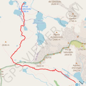 Encantats - Amitges-Saboredo GPS track, route, trail