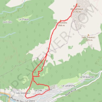 Pointe de Nantaux GPS track, route, trail