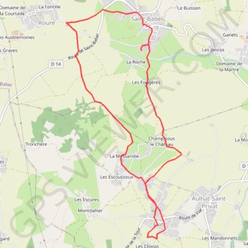 Boucle patrimoine vernaculaire GPS track, route, trail