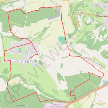Circuit de la Vallée du Bambesch - Bambiderstroff GPS track, route, trail