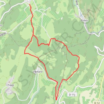 MERIGNAT VIEILLARD GPS track, route, trail