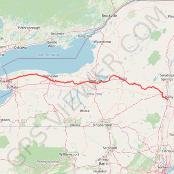 Niagara - Albany GPS track, route, trail