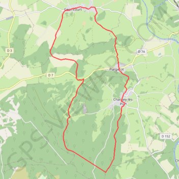 Les charmes chargey-gesincourt-purgerot GPS track, route, trail
