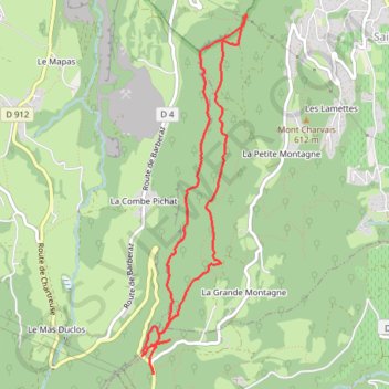 BEC DU CORBEAU - MONTAGNE COCHE - TUNNEL PAS FOSSE GPS track, route, trail