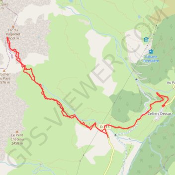 Pic du Rognolet GPS track, route, trail