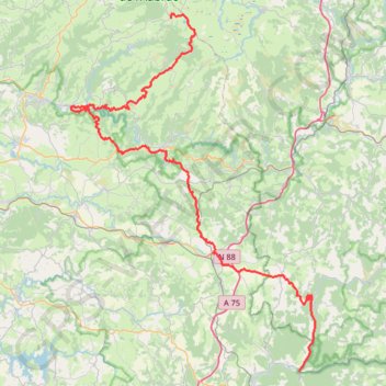 Circuit des 10 plus beaux villages de l'Aveyron - Aubrac - Le Rozier Peyreleau GPS track, route, trail