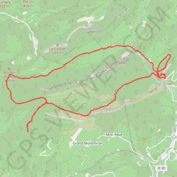 Le tour des dentelles sarrasines GPS track, route, trail