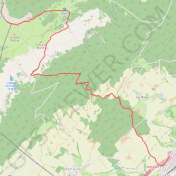 Gorgier - Creux du Van GPS track, route, trail